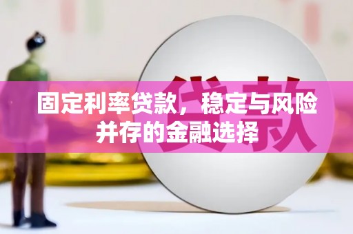枣强固定利率贷款，稳定与风险并存的金融选择