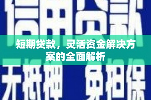 枣强短期贷款，灵活资金解决方案的全面解析